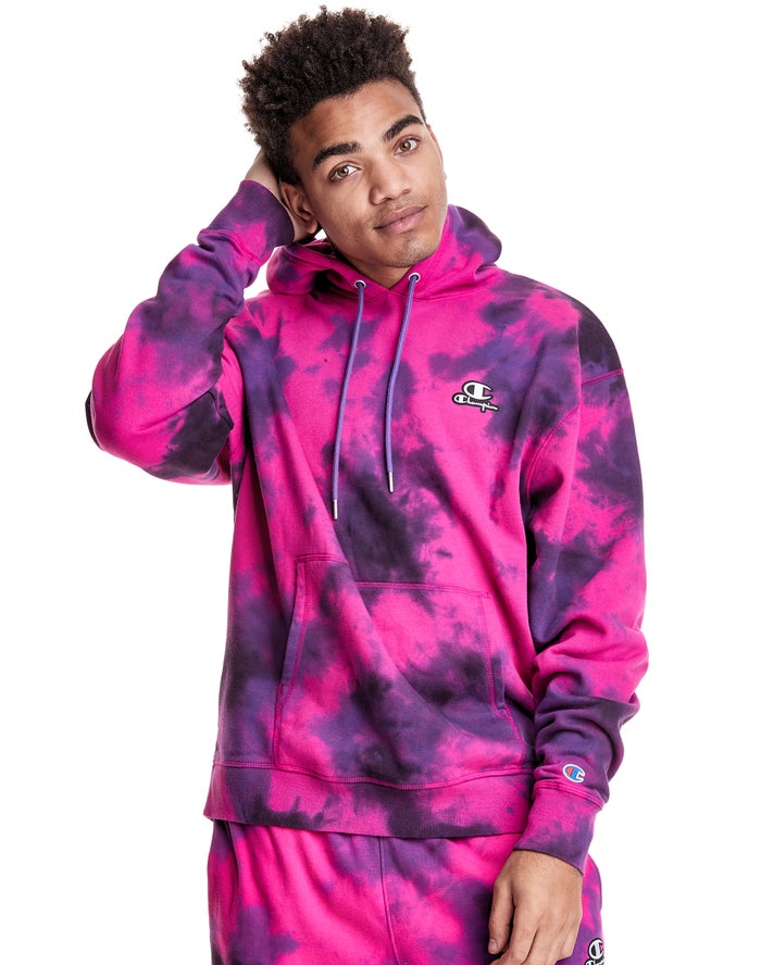 Champion tie dye hoodie on sale mens